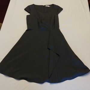 Calvin Klein fit and flare grey dress